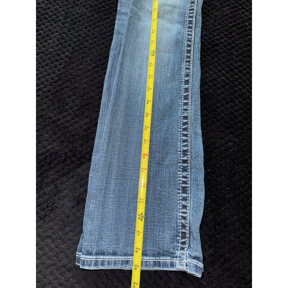 Miss Me Women's Boot Embellish Blue Denim Low Rise Medium Wash Size 25 - Picture 12 of 12